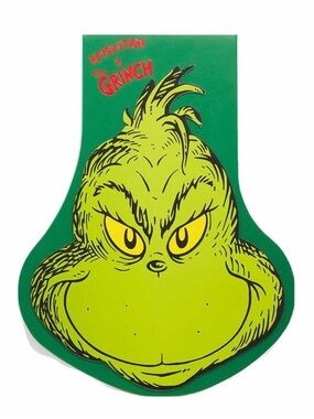 Revolution x The Grinch 17 colors Eye Shadow Palette - Green with Red Text new